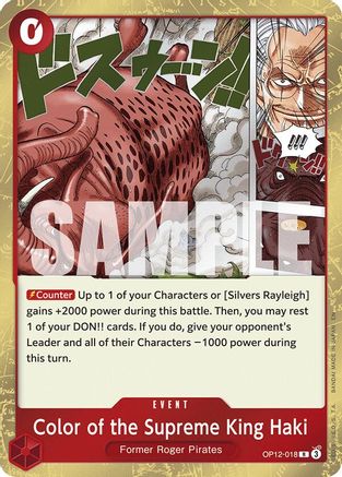 Color of the Supreme King Haki [Legacy of the Master]