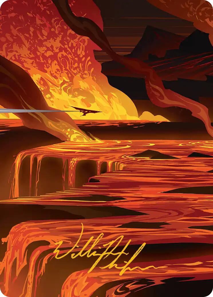 Blast Zone Art Card (Gold-Stamped Signature) [Edge of Eternities Art Series]