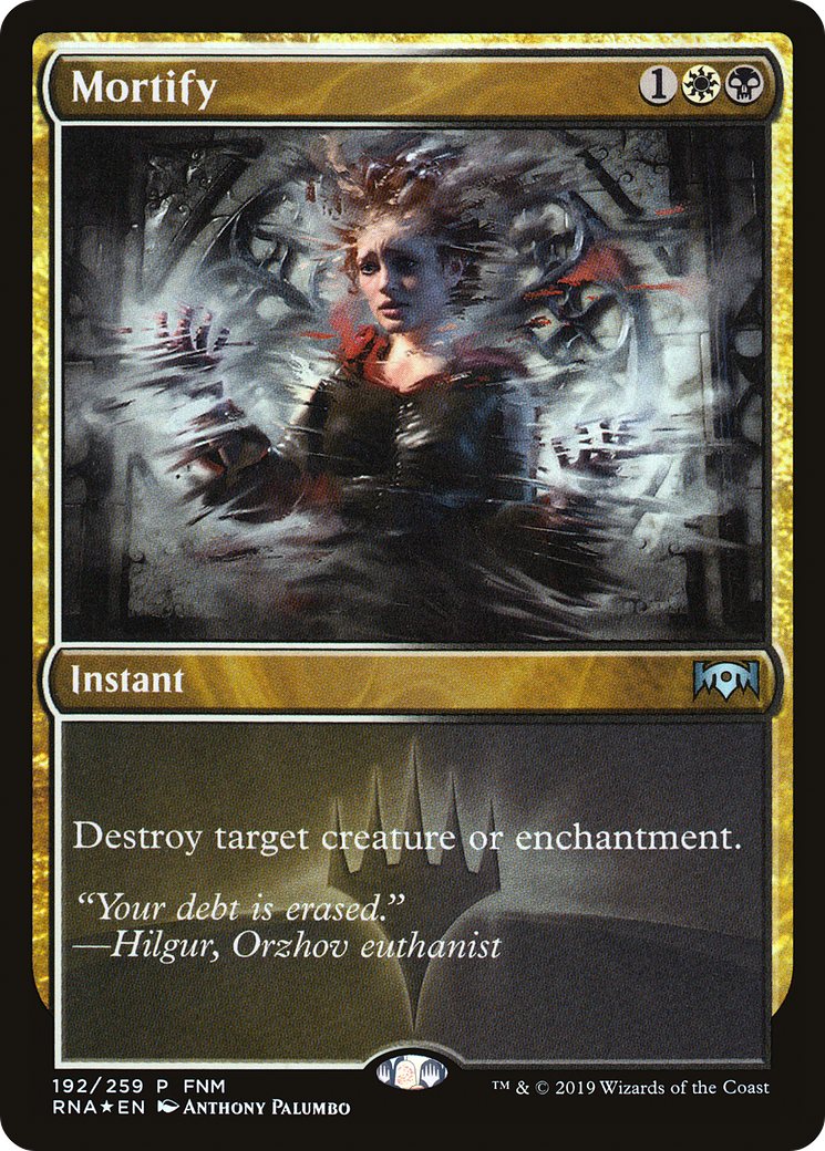 Mortify (FNM) [Ravnica Allegiance Promos]