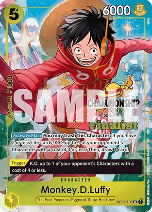 Monkey.D.Luffy (CS 25-26 Finalist Card Set 1) [One Piece Promotion Cards]