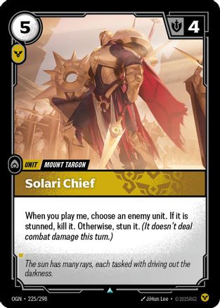 Solari Chief (225/298) - Origins Foil