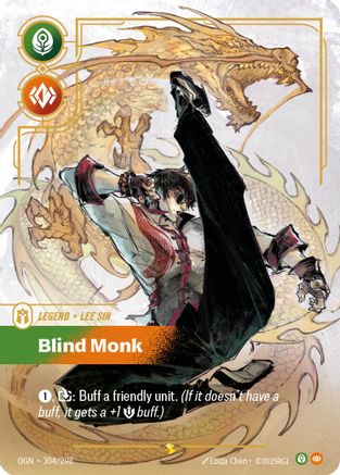 Lee Sin - Blind Monk (Showcase) (304/298) - Origins Foil