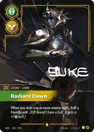 Leona - Radiant Dawn (Signature) (306*/298) - Origins Foil