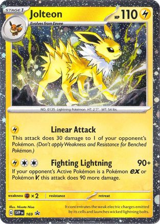 Jolteon (169) (Cosmos Holo) [Scarlet & Violet: Black Star Promos]