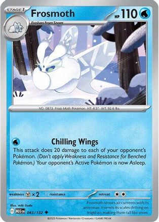 Frosmoth (043/132) [Mega Evolution: Base Set]