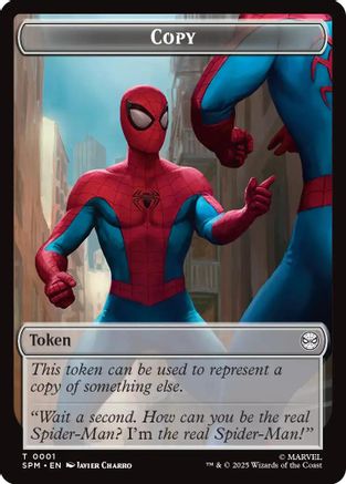 Copy // Human Citizen Double-Sided Token [Marvel's Spider-Man Tokens]