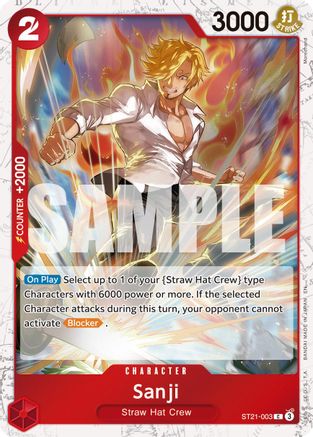 Sanji (ST21-003) (Pirate Foil) [Premium Booster -The Best- Vol. 2]