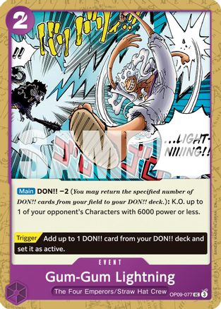 Gum-Gum Lightning (Reprint) [Premium Booster -The Best- Vol. 2]