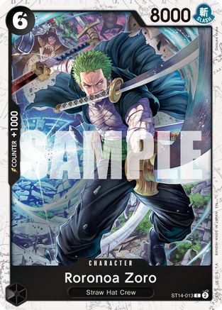 Roronoa Zoro (ST14-013) (Pirate Foil) [Premium Booster -The Best- Vol. 2]