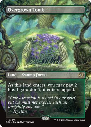 Overgrown Tomb (Borderless) [Lorwyn Eclipsed]