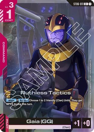 Ruthless Tactics (C+) (ST06-011) - Starter Deck 06 Clan Unity Holofoil