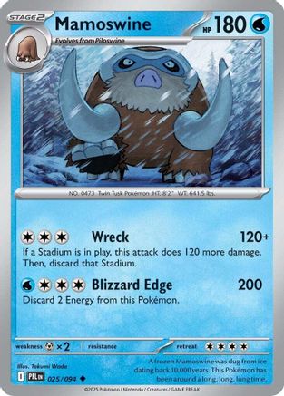 Mamoswine (025/094) [Mega Evolution: Phantasmal Flames]