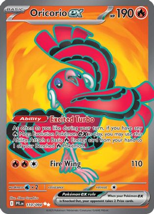 Oricorio ex (110/094) [Mega Evolution: Phantasmal Flames]