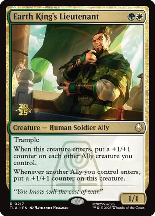 Earth King's Lieutenant [Avatar: The Last Airbender Prerelease Cards]