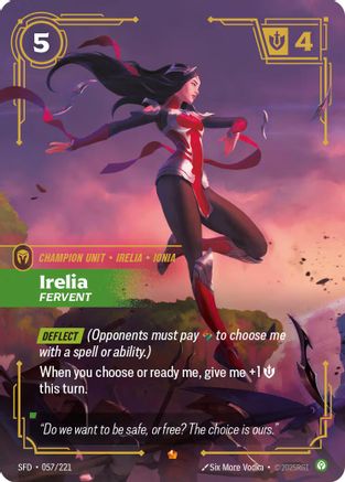 Irelia - Fervent (057/221) - Spiritforged Foil
