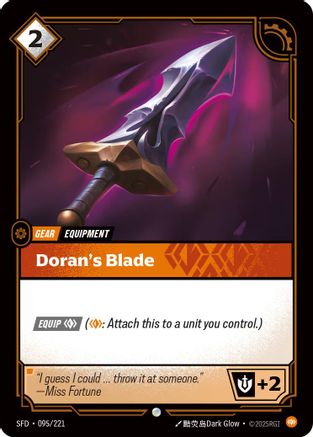 Doran's Blade (095/221) - Spiritforged Foil