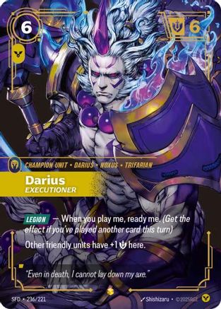 Darius - Executioner (Overnumbered) (236/221) - Spiritforged Foil