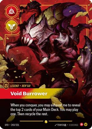 Rek'sai - Void Burrower (Overnumbered) (243/221) - Spiritforged Foil