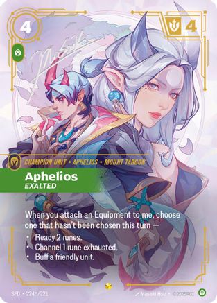 Aphelios - Exalted (Signature) (224*/221) - Spiritforged Foil