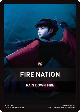 Fire Nation Theme Card [Avatar: The Last Airbender Tokens]