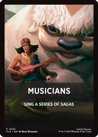 Musicians Theme Card [Avatar: The Last Airbender Tokens]