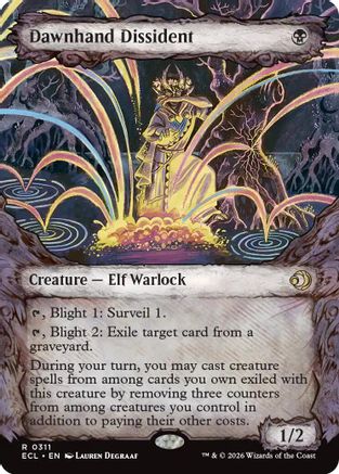 Dawnhand Dissident (Showcase) (ECL-311) - Lorwyn Eclipsed Foil