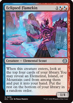 Eclipsed Flamekin (ECL-219) - Lorwyn Eclipsed Foil