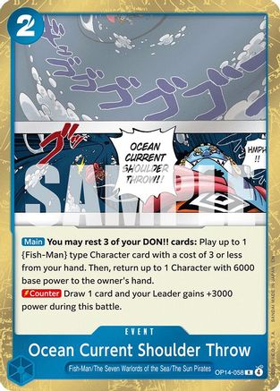 Ocean Current Shoulder Throw (OP14-058) - The Azure Sea's Seven Foil