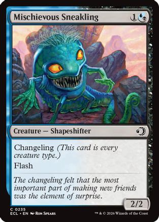Mischievous Sneakling (ECL-235) - Lorwyn Eclipsed Foil