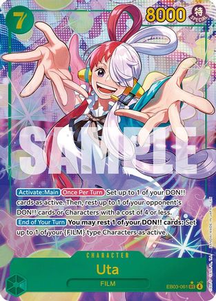 Uta (061) (Alternate Art) (EB03-061) - Extra Booster: One Piece Heroines Edition Foil