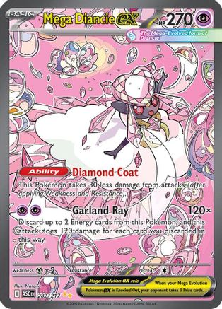 Mega Diancie ex 282/217  - Holofoil ME Ascended Heroes - Special Illustration Rare