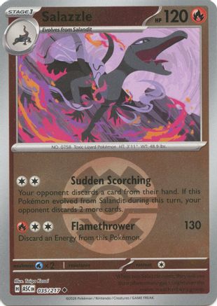 Salazzle (Quick Ball) 035/217 - ME Ascended Heroes Reverse Holofoil - Uncommon