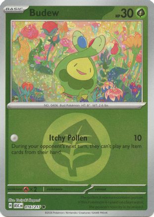 Budew (Energy Symbol Pattern) 016/217 - ME Ascended Heroes Reverse Holofoil - Common