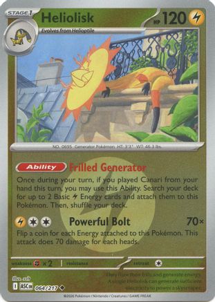 Heliolisk (Energy Symbol Pattern) 064/217 - ME Ascended Heroes Reverse Holofoil - Uncommon