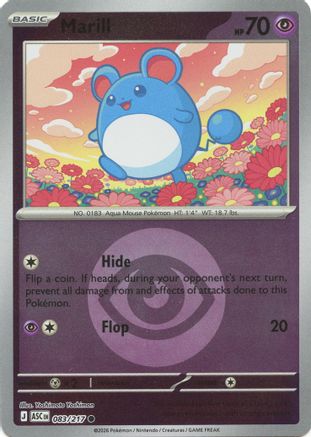 Marill (Energy Symbol Pattern) 083/217 - ME Ascended Heroes Reverse Holofoil - Common