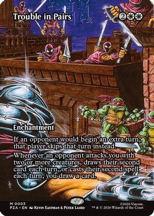 Trouble in Pairs (Borderless) (PZA-003) - Teenage Mutant Ninja Turtles Eternal-Legal