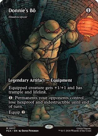 Donnie's Bo - Shadowspear (Borderless) (PZA-017) - Teenage Mutant Ninja Turtles Eternal-Legal