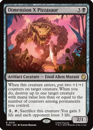 Dimension X Pizzasaur (TMC-016) - Commander: Teenage Mutant Ninja Turtles