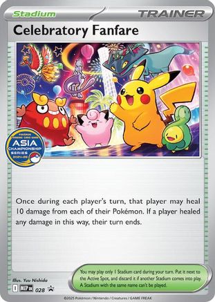 Celebratory Fanfare (Asia Championship Series -25) 028- ME Mega Evolution Promo  - Promo