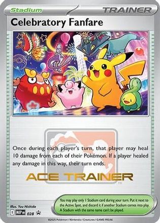 Celebratory Fanfare (Ace Trainer) 028- ME Mega Evolution Promo  - Promo