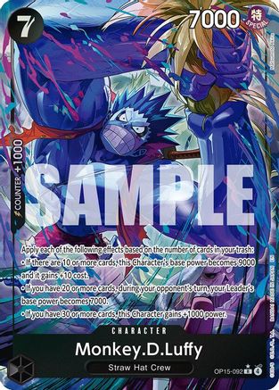 Monkey.D.Luffy (OP15-092) (Alternate Art) (OP15-092) - Adventure on Kami's Island Foil