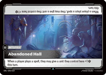 Abandoned Hall (205/219) - Unleashed Foil