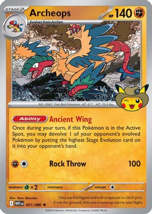 Archeops (Fossil Museum Exclusive) 051- ME Mega Evolution Promo  - Promo