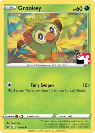 Grookey (Library Exclusive) 011- Miscellaneous Cards & Products Reverse Holofoil - Common