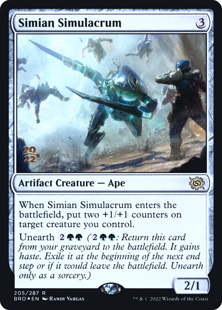 Simian Simulacrum [The Brothers' War Prerelease Promos]