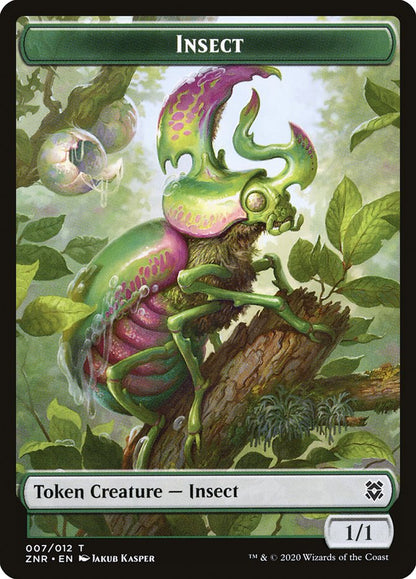 Drake // Insect Double-Sided Token [Zendikar Rising Tokens]