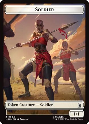 Soldier // Insect Double-Sided Token (MSH-004/012) - Marvel Super Heroes