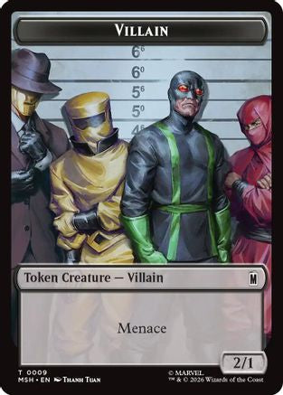 Villain // Treasure Double-Sided Token (MSH-009/022) - Marvel Super Heroes