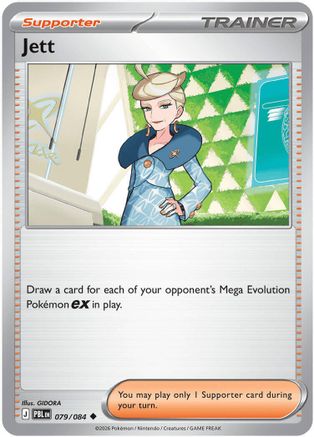 Jett 079- ME05 Pitch Black Reverse Holofoil - Uncommon