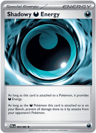 Shadowy Darkness Energy 083- ME05 Pitch Black Reverse Holofoil - Rare